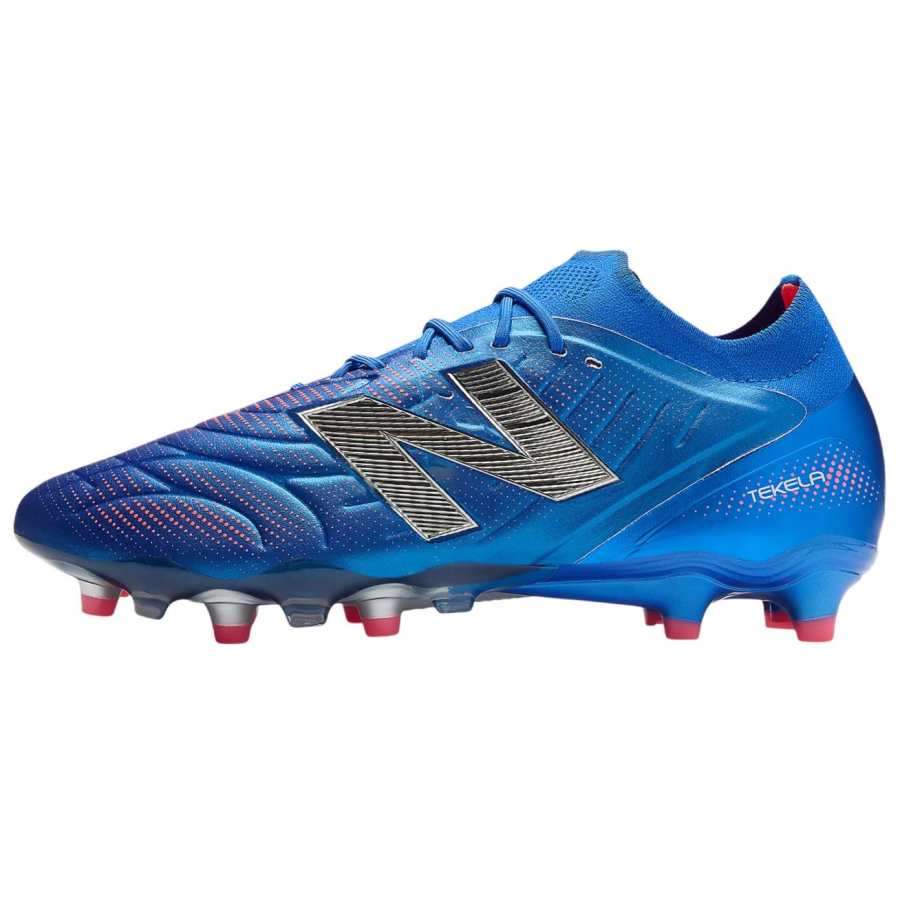 New Balance New Balance Tekela Elite V5 Abrasion Resistant Soccer Shoes Unisex Blue Silver