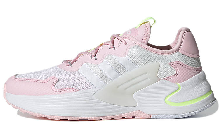 Adidas Neo Roamer Mesh Slip Resistant Low top Casual Shoes Women's Pink White Yellow