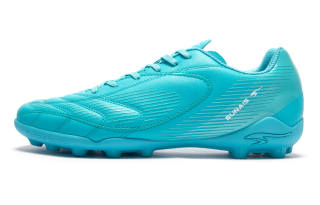 SUNAIS Soccer Shoes Men's Low Top Sapphire Blue, Lake Blue, Black/Lemon