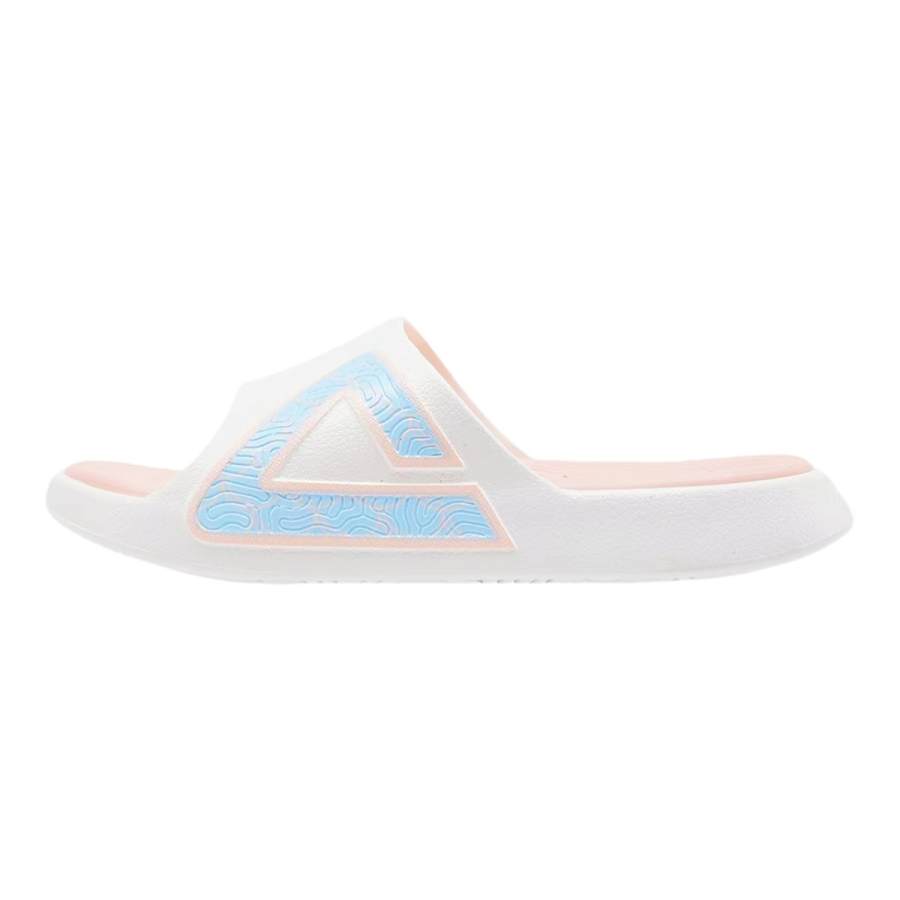 PEAK Tai Ji1.0 Quiet Slip Resistant Abrasion Resistant Slide Slippers Women's White Pink