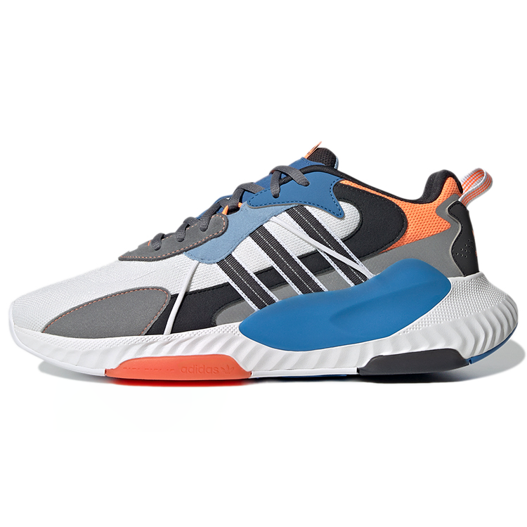 Adidas Originals Hi Tail Comfortable Round Toe Slip Resistant Slip Resistant Low top Casual Shoes Men's White Blue Gray