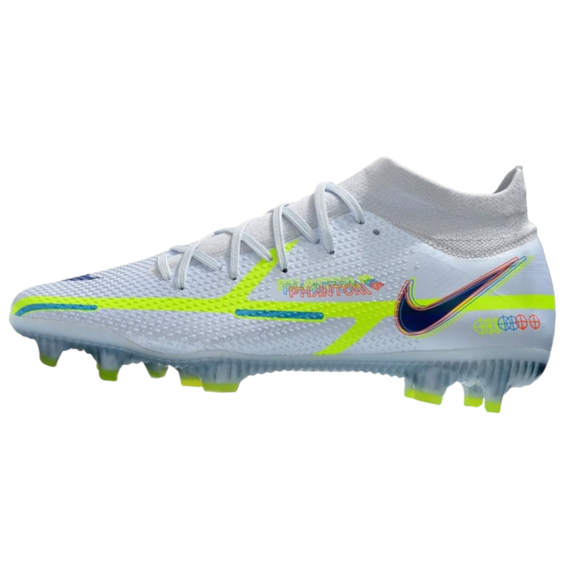 Nike Nike Phantom GT2 AG Artificial Ground Slip Resistant Abrasion Resistant Soccer Shoes Men's Gray Neon Yellow