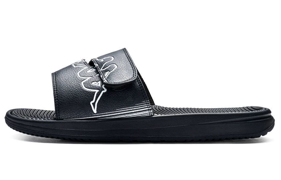 Kappa Slip Resistant Abrasion Resistant Slip Resistant Abrasion Resistant Slide Slippers Unisex Black