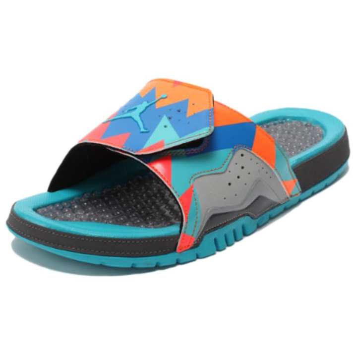 Jordan Air Jordan Hydro 7 Retro Slide 'Dark Grey Blue Turquoise'