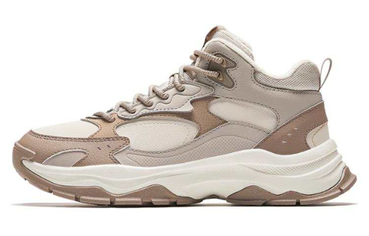 Anta Life Collection Low top Slip Resistant Abrasion Resistant Casual Shoes Women's Beige Yellow