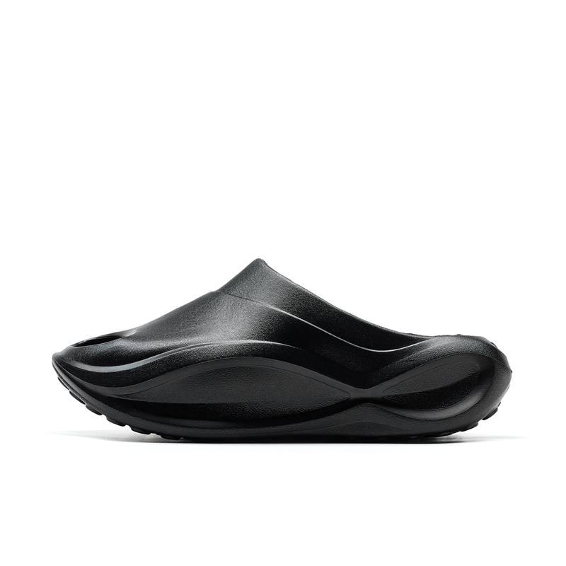XTEP Slip Resistant Abrasion Resistant Slip Resistant Abrasion Resistant Slide Slippers Men's Black