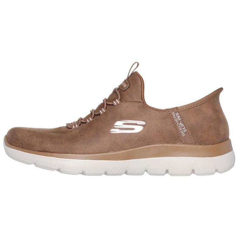 Skechers Slip Ins Low top Casual Shoes Women's Camel Brown