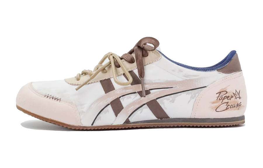 Onitsuka Tiger Track Trainer Yellow Sunset At The End Of The Day Low top Casual Shoes Unisex Beige White Brown