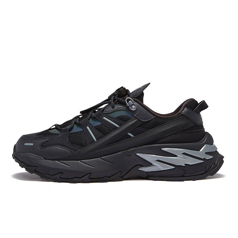 FILA FUSION COMET Xingji Shoes Synthetic Leather, Textile Low top Casual Shoes Men's Black Blue