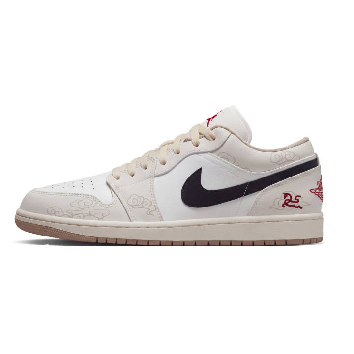 Jordan Jordan Air Jordan 1 Low Sail Three Times Laboratory, Horse Year, White Horse Riding The Wind Abrasion Resistant Low top