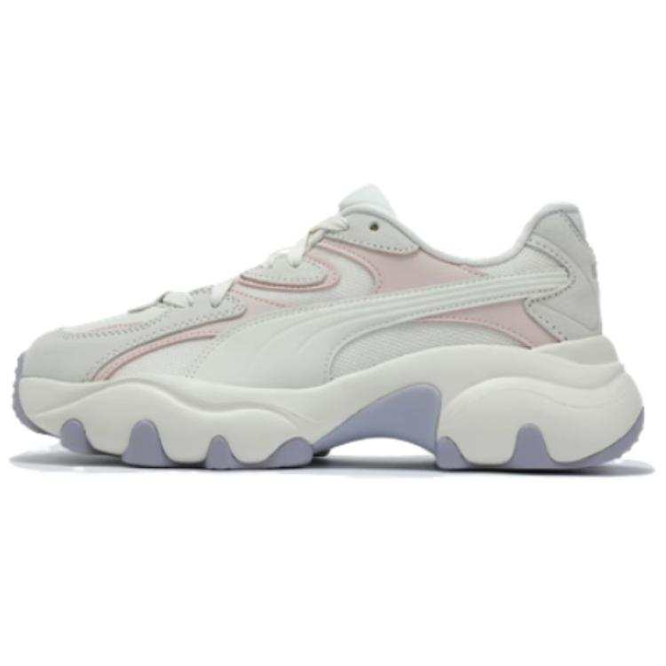 PUMA Pulsar Abrasion Resistant Low top Casual Shoes Women's Beige Pink
