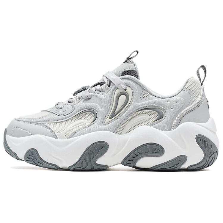 XTEP Petal Shoe 3.0 Abrasion Resistant Breathable Low top Casual Shoes Women's Phantom Gray Sail White