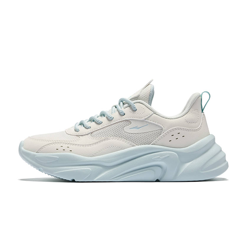 Erke Abrasion Resistant Breathable Slip Resistant Low top Casual Shoes Women's Blue Gray