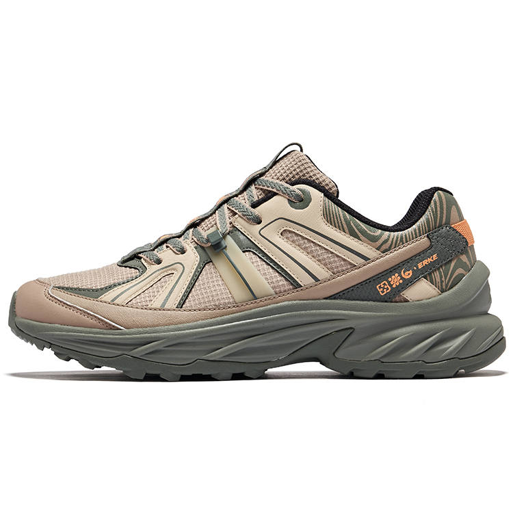 Erke Slip Resistant Coverage Rebound Low top Casual Shoes Men's Umber
