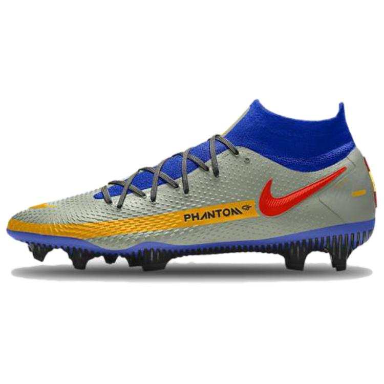 Nike Nike Phantom GT FG Firm Ground Natural Grass Abrasion Resistant Soccer Shoes Unisex Gray Blue