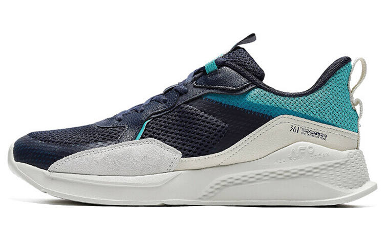 361° NFO Slip Resistant Abrasion Resistant Low top Sports Casual Shoes Black Cyan