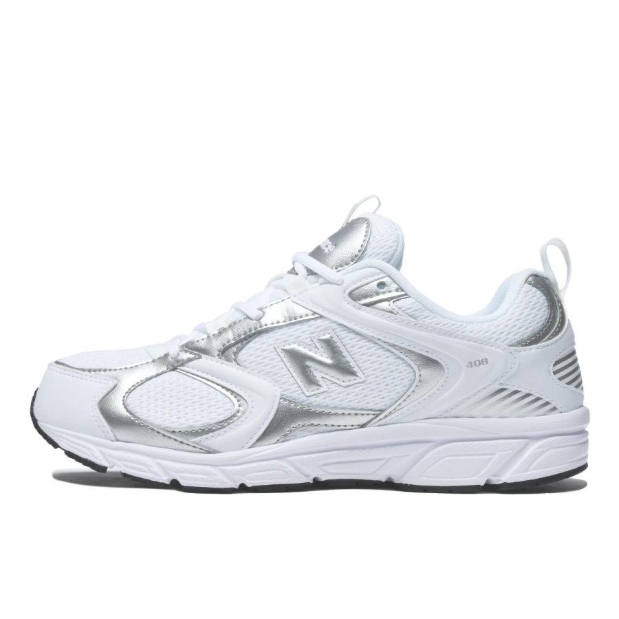 New Balance New Balance 408 Comfortable And Trendy Low top Casual Shoes Unisex White Silver