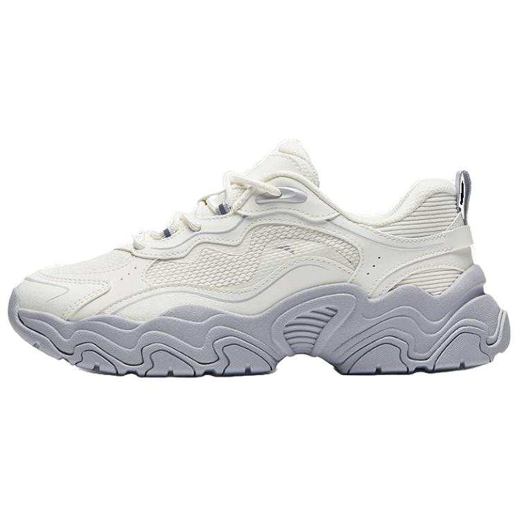 Anta Meteorite Slip Resistant Abrasion Resistant Low top Casual Shoes Women's White Gray