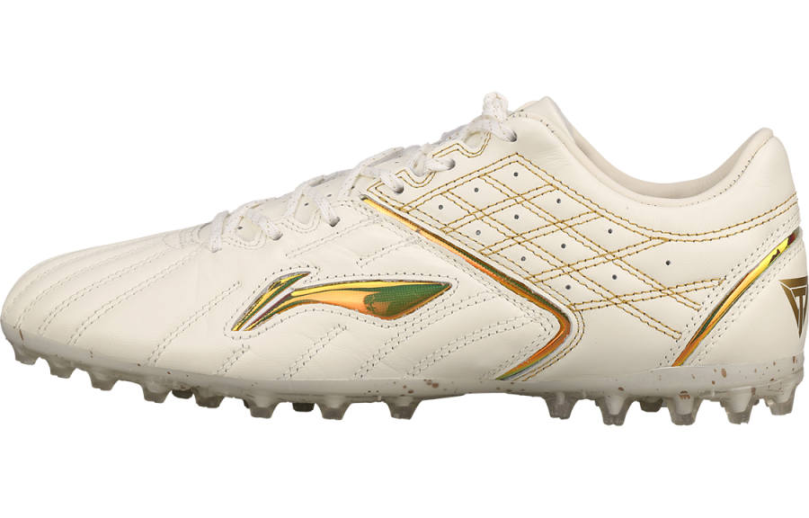 Li-Ning Li Ning Iron MG Multi Ground Artificial Turf Soccer Shoes Men's White