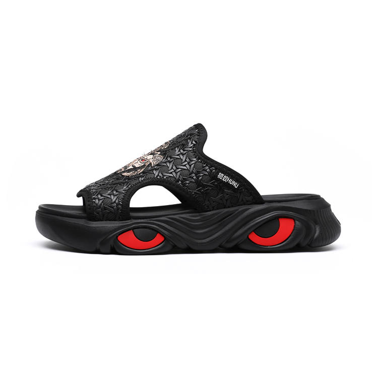HUNU HUNU Slide Slippers Men's Black/Red