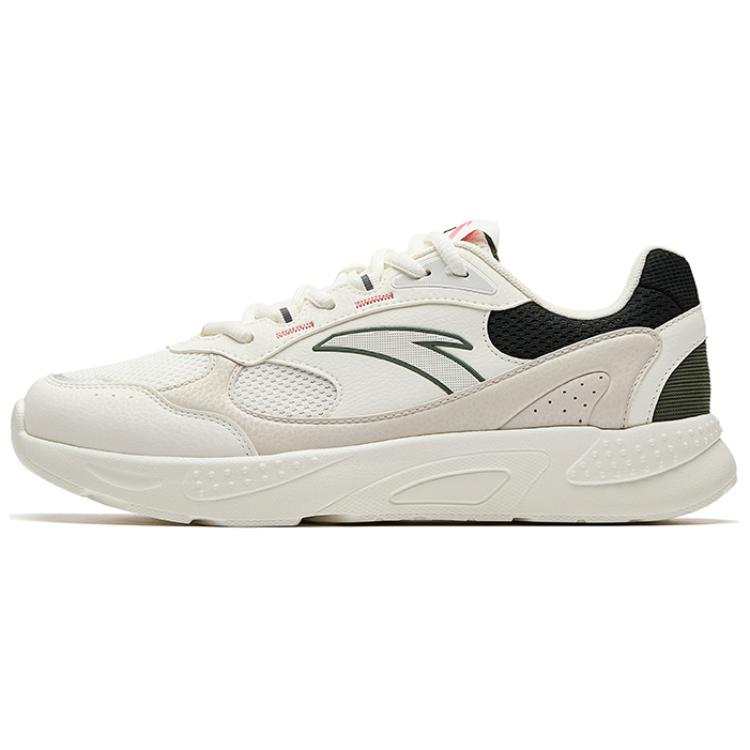 Anta Abrasion Resistant Slip Resistant Low top Casual Shoes Men's Beige Black