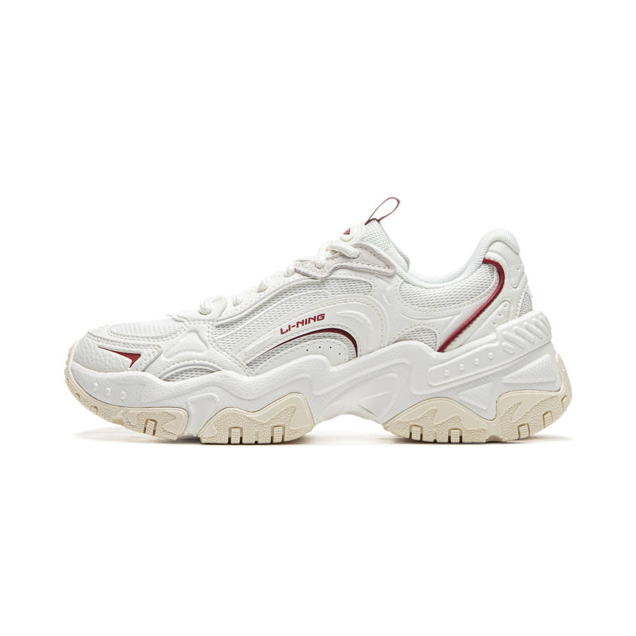 Li-Ning Li Ning Brown Sugar V2 Cushioning Slip Resistant Abrasion Resistant Height Increasing Low top Casual Shoes Women's