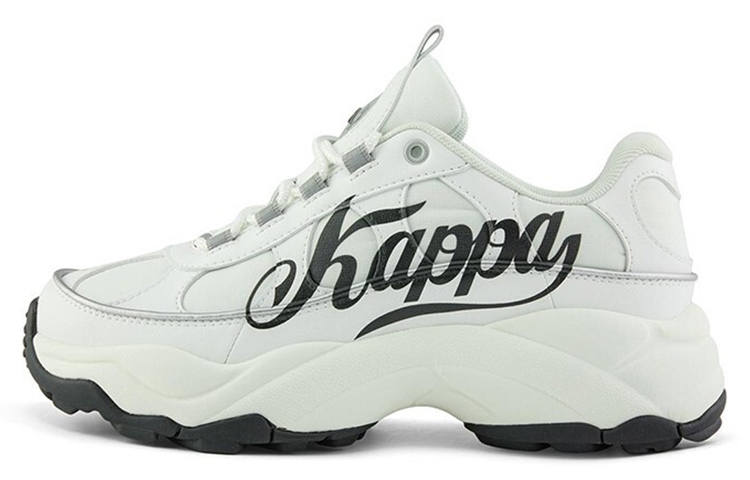 Kappa Shock Absorbers Slip Resistant Abrasion Resistant Low top Casual Shoes Unisex White
