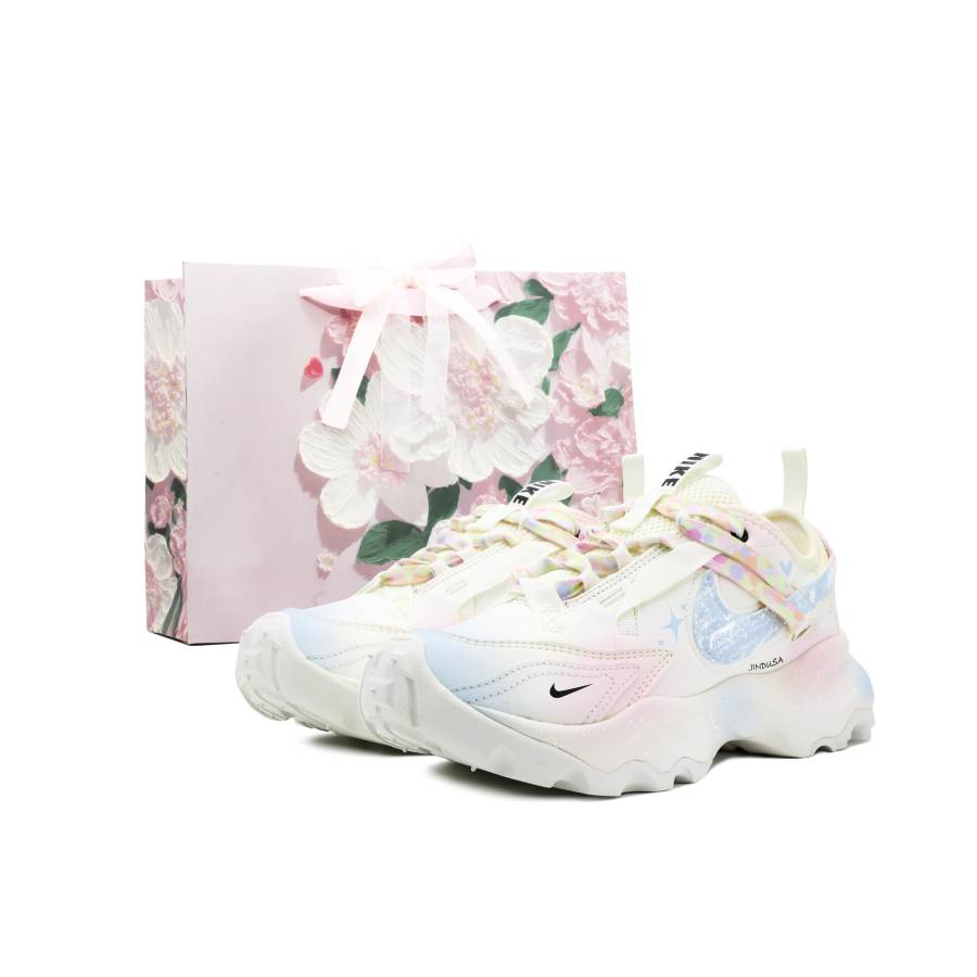 Nike Nike TC 7900 Slip Resistant Abrasion Resistant Low top Casual Shoes Women's Blue Pink