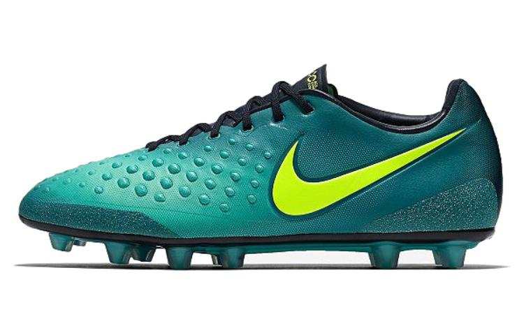 Nike Nike HG Hard Ground Cushioning Slip Resistant Abrasion Resistant Soccer Shoes Men's Blue Green