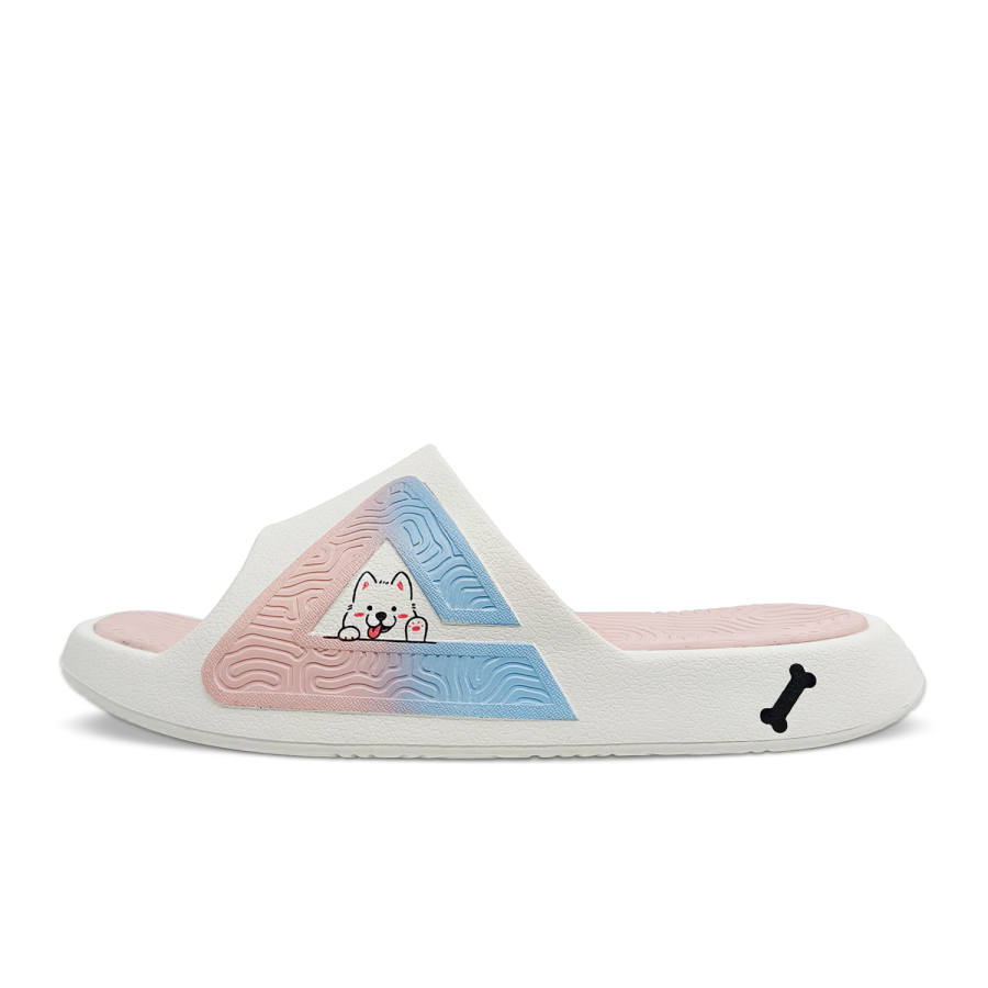 PEAK Tai Ji1.0 Odor Resistant Abrasion Resistant Slide Slippers Unisex Light Pink Blue Gradient