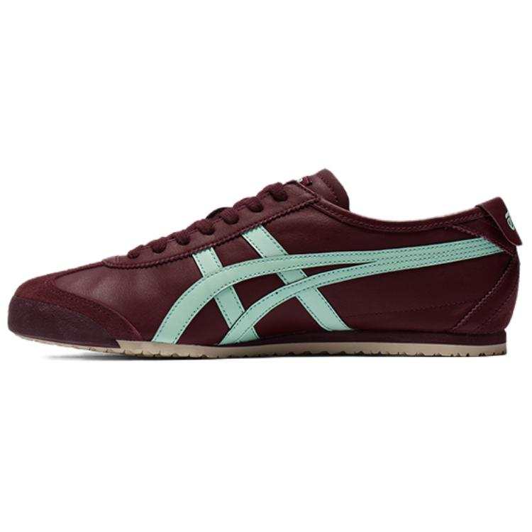 Onitsuka Tiger Mexico 66 Cushioning Abrasion Resistant Low top Casual Shoes Unisex Dark Red Blue