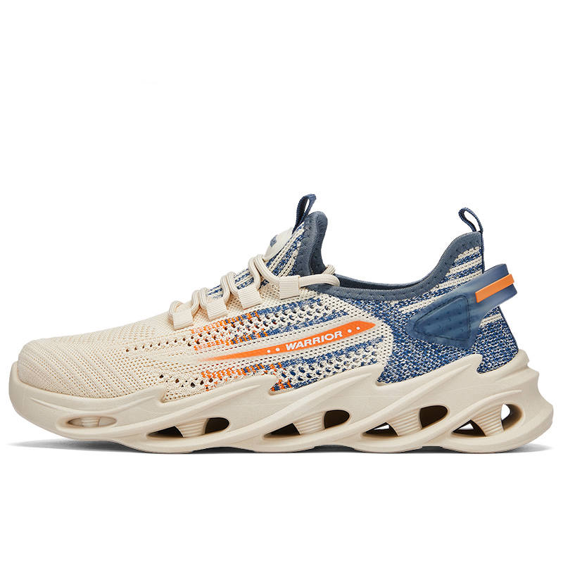 Warrior Low top Casual Shoes Men's Beige Blue