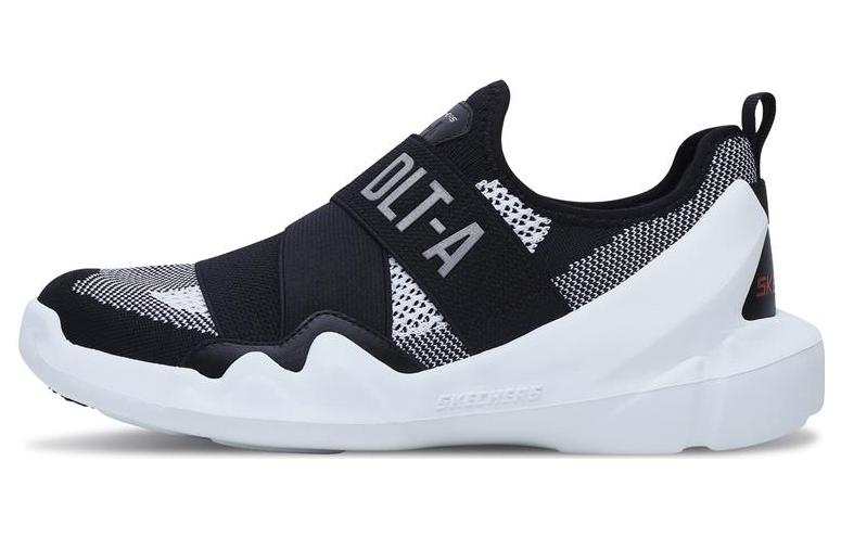Skechers D'LITES Dlt A Mesh Cushioning, Wear Resistant Low top Sports Casual Shoes Women's Black White