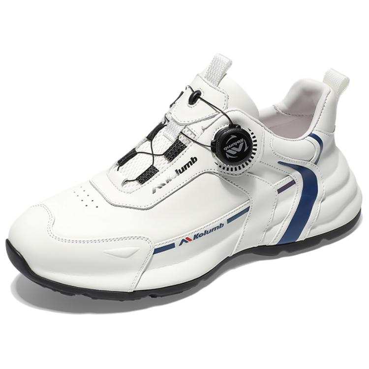 KOLUMB Slip Resistant And Breathable Low top Casual Shoes Men's White