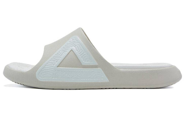 PEAK PEAK Statistic Sandals Slide Slippers Men's White Light Khaki
