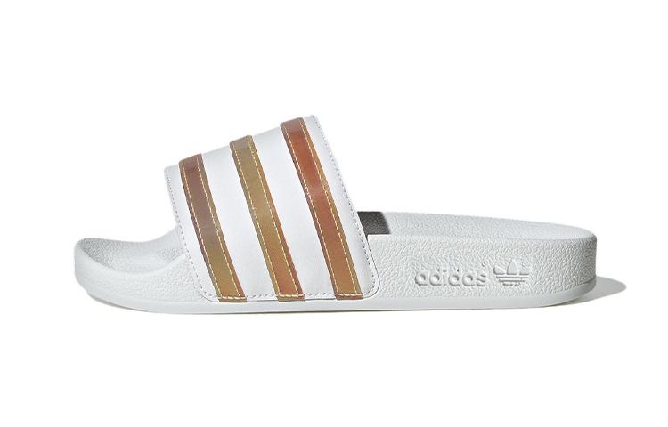 Adidas Originals Adidas Adilette Slide J 'White Multi-Color'