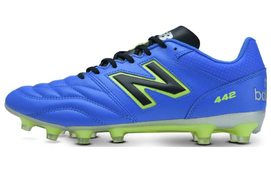 New Balance New Balance Leather Slip Resistant Abrasion Resistant Hard Court Soccer Shoes Blue