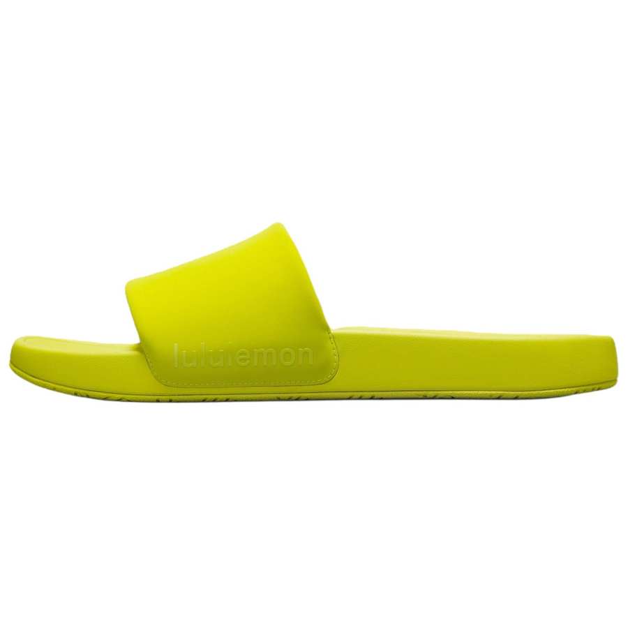 Lululemon Restfeel Slide Comfortable Quiet Slip Resistant Slide Slippers Men's Yellow