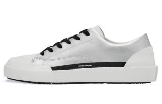URBANHOOD 5050 Collection Slip Resistant Abrasion Resistant Low top Casual Shoes Unisex Silver