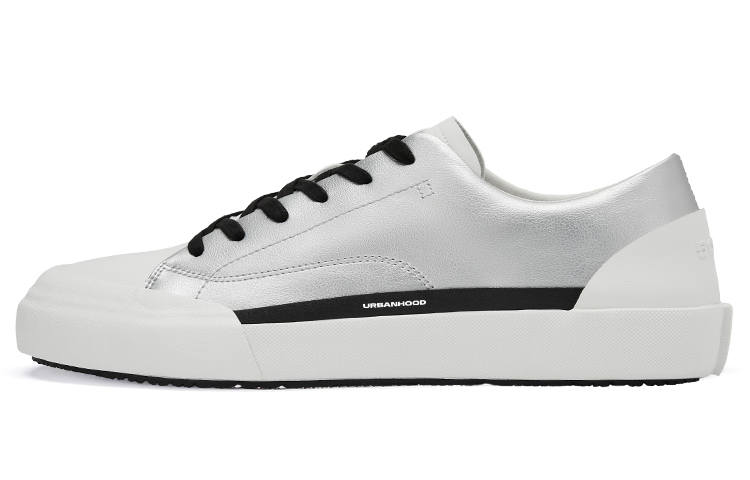 URBANHOOD 5050 Collection Slip Resistant Abrasion Resistant Low top Casual Shoes Unisex Silver