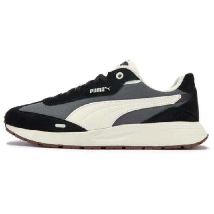 PUMA Runtamed Fabric Low top Casual Shoes Unisex Gray White Black