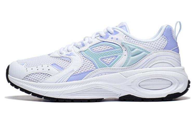 Li-Ning Li Ning 92 CICI Slip Resistant Abrasion Resistant Low top Sports Casual Shoes Women's White Cyan Purple