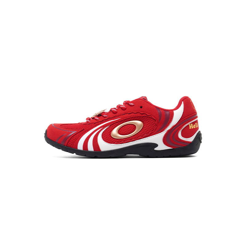 OLD ORDER x Sanrio Hello Kitty Collaboration, Thin Sole Shoes Mesh Comfortable Low top Casual Shoes Women's Red