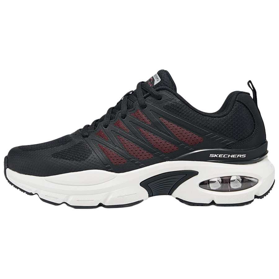 Skechers Skech Air Ventura Comfortable Cushioning Low top Casual Shoes Men's Black Red
