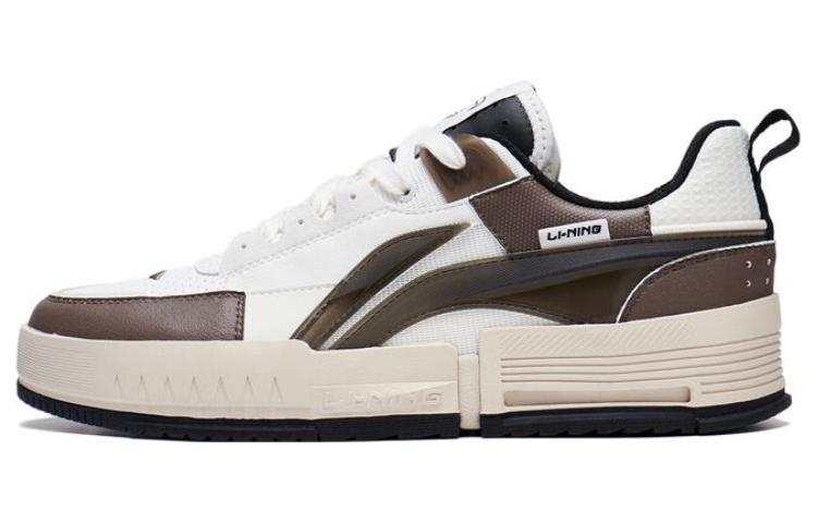 Li-Ning Li Ning Inner Side Inner Presentation Slip Resistant Abrasion Resistant Low top Sports Casual Shoes Men's White Umber