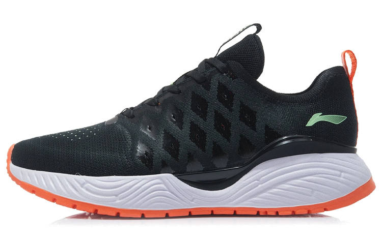 Li-Ning Li Ning Soft Cushioning Breathable Cushioning Breathable Low top Casual Shoes Men's Black White