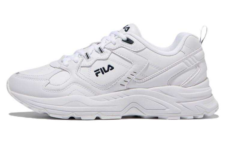 FILA Ranger Leather Low top Casual Shoes Unisex White Black Korean Style