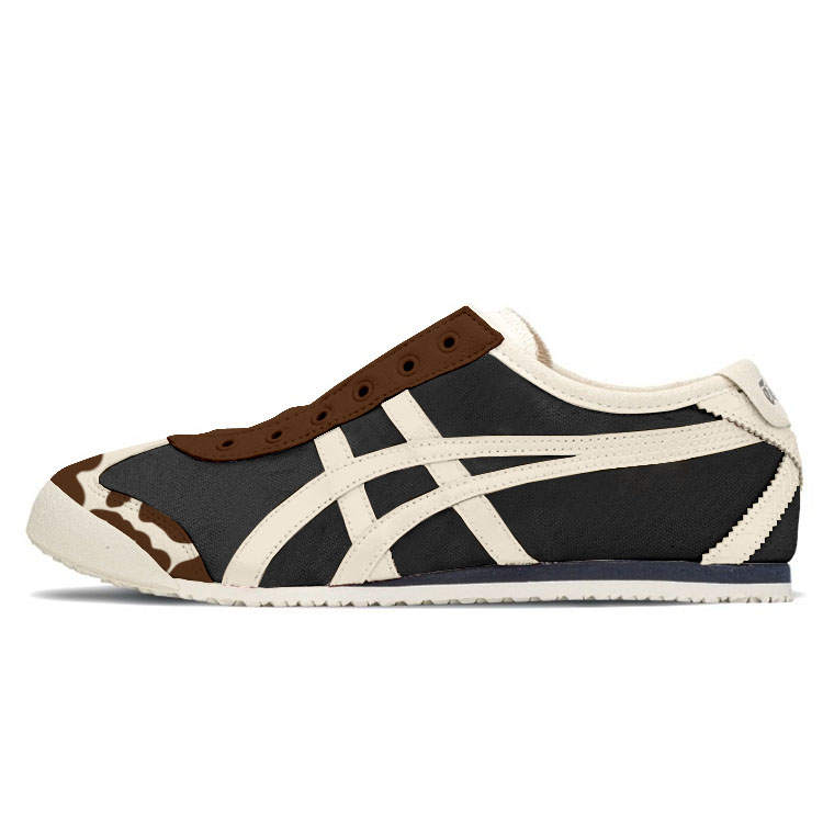 Onitsuka Tiger MEXICO 66 SLIP on Low top Casual Shoes Unisex Dark Brown