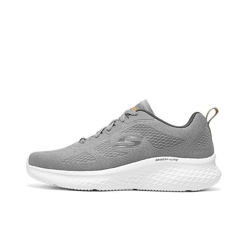 Skechers SPORT MENS Comfortable Breathable And Wear resistant Low top Casual Shoes Men's Gray