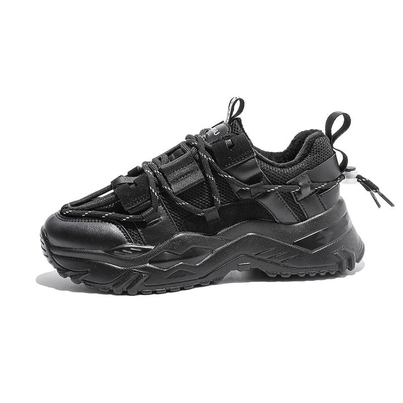 HUANQIU Cushioning Abrasion Resistant Cushioning, Wear Resistant Mid top Casual Shoes Women's Black